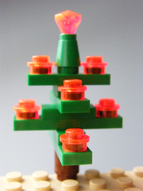 LEGO VÁNOČNÍ STROMEČEK ORANŽOVÝ