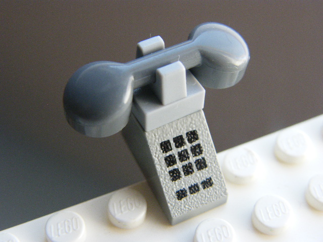 LEGO TELEFON S TLAČÍTKY ŠEDÝ