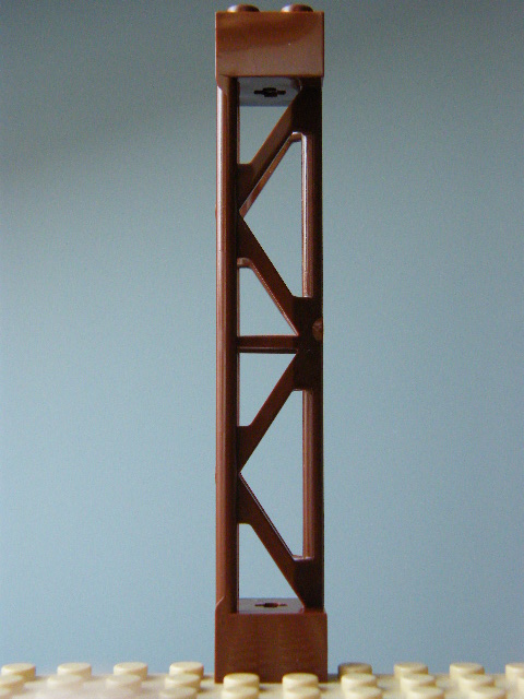 LEGO 58827 - Reddish Brown Support 2 x 2 x 10 Girder Triangular Vertical