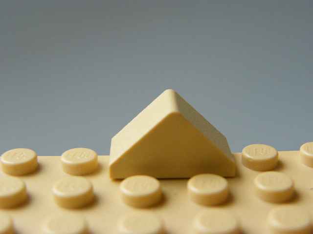 LEGO 3044 - Tan Slope 45 2 x 1 Double