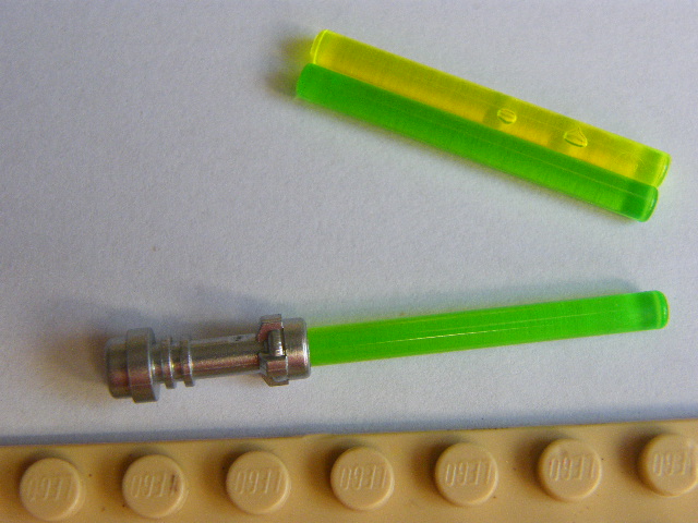LEGO MEČ SW ZELENÝ