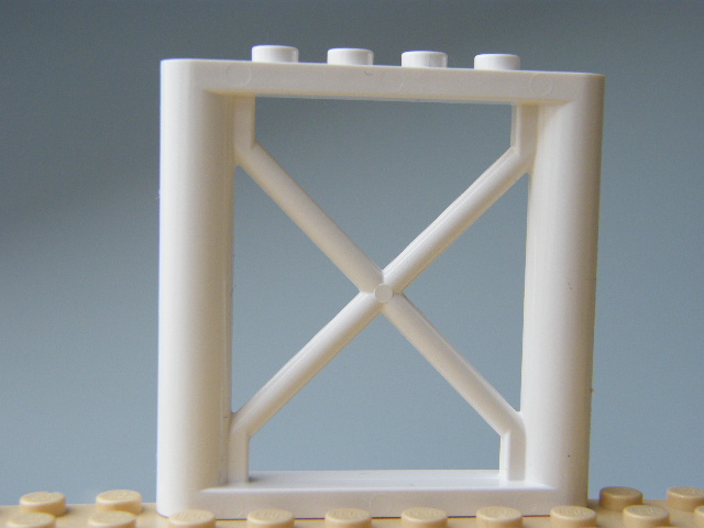 LEGO 64448 - White Support 1 x 6 x 5 Girder Rectangular