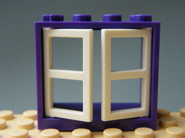 LEGO OKNO FIALOVÝ RÁM