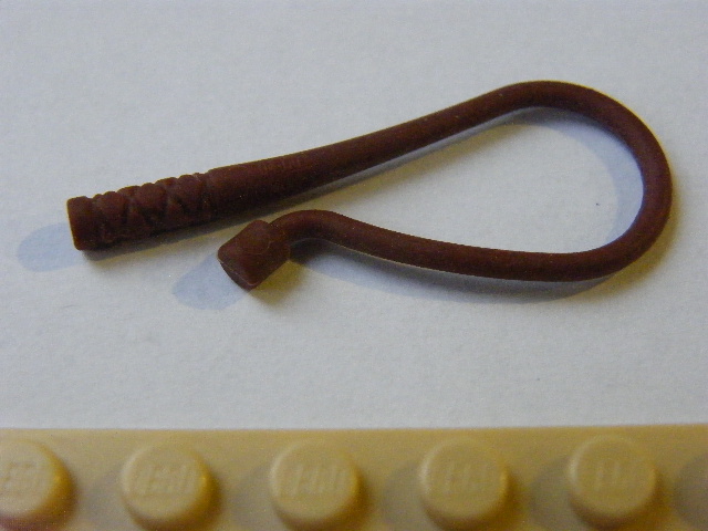 LEGO 88704 Reddish Brown Minifigure, Weapon Whip Bent Flexible