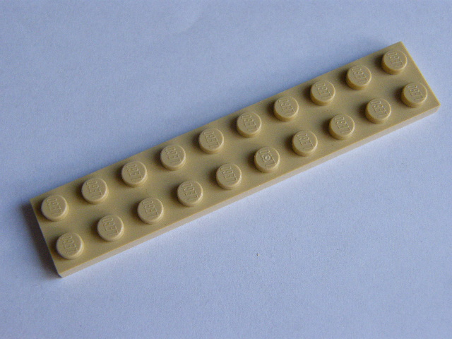 LEGO 3832 - Tan Plate 2 x 10
