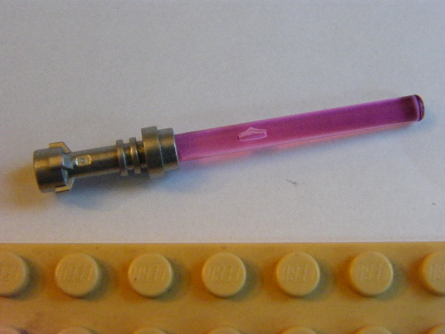 LEGO SW MEČ STŘÍBRNO-RŮŽOVÝ