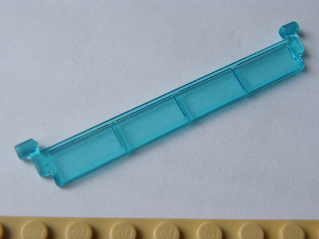 LEGO 4218 Trans-Light Blue Garage Roller Door Section without Handle