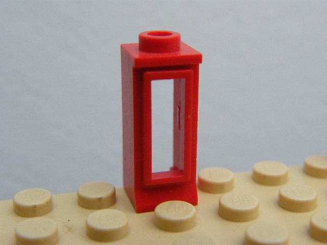 LEGO OKNO 2X1ČERVENÉ VYSOKÉ