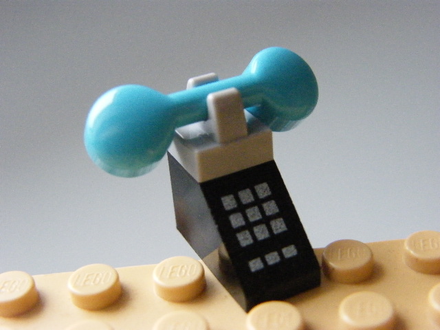 LEGO TELEFON ČERNÝ, MODRÉ SLUCHÁTKO