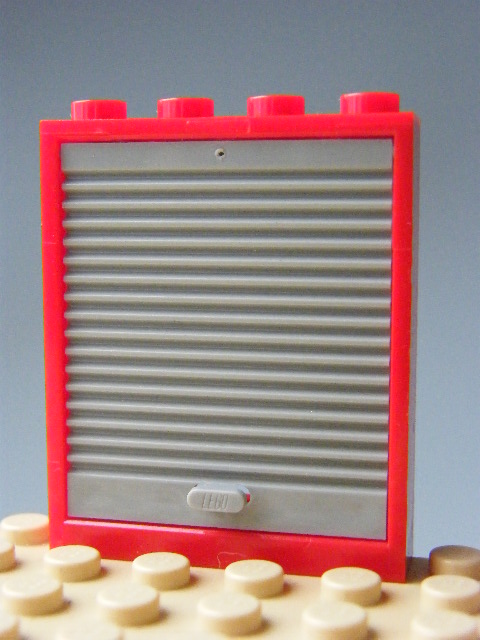 LEGO DVEŘE U HASIČŮ ČERVENO-ŠEDÉ