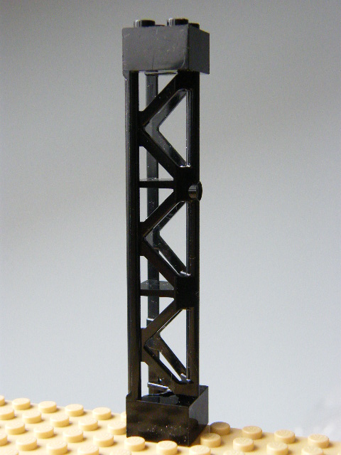 LEGO 58827 - Black Support 2 x 2 x 10 Girder Triangular Vertical