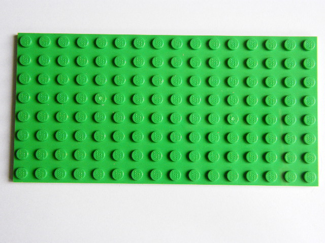 LEGO PODLOŽKA 92438 - Bright Green Plate 8 x 16