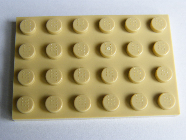 LEGO 3032 Tan Plate 4 x 6
