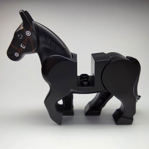 LEGO 10352c01pb03 - KŮŇ ČERNÝ, OHEBNÉ NOHY