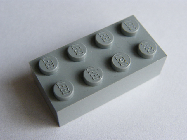 LEGO KOSTKA 3001 - 4X2 ŠEDÁ