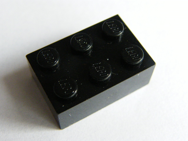 LEGO 3002 - KOSTKA 3X2 ČERNÁ