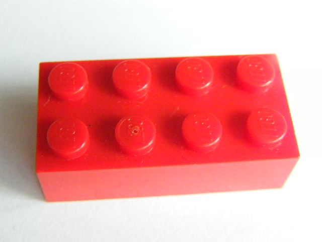 LEGO KOSTKA 3001 - 4X2 ČERVENÁ