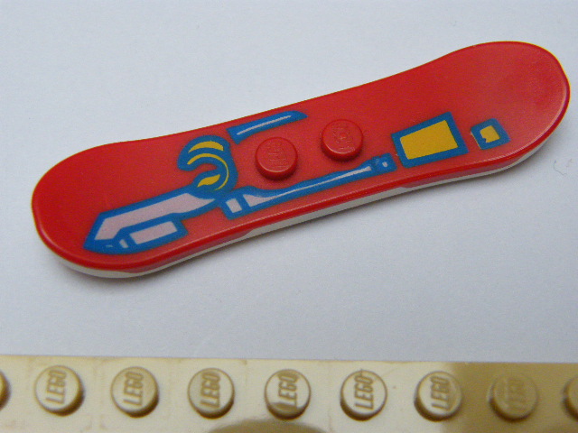 LEGO SNOWBOARD ČERVENÝ