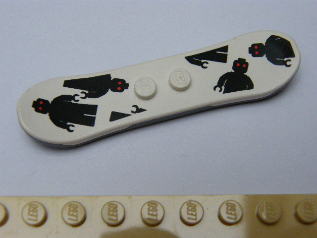 LEGO SNOWBOARD BÍLÝ