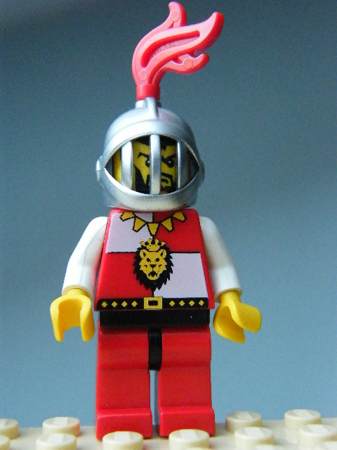 LEGO RYTÍŘ CASTLE ČERVENÝ LEV S PEŘÍM
