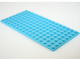 LEGO PODLOŽKA 92438 - Medium Azure Plate 8 x 16