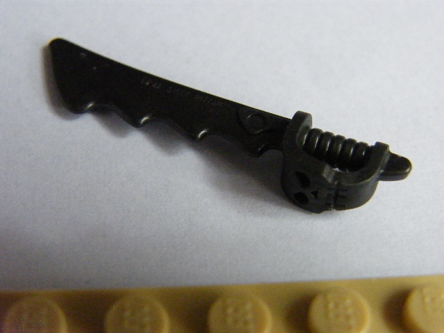 LEGO MEČ S LEBKOU ŠEDÝ