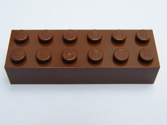 LEGO 2456 - Reddish Brown Brick 2 x 6