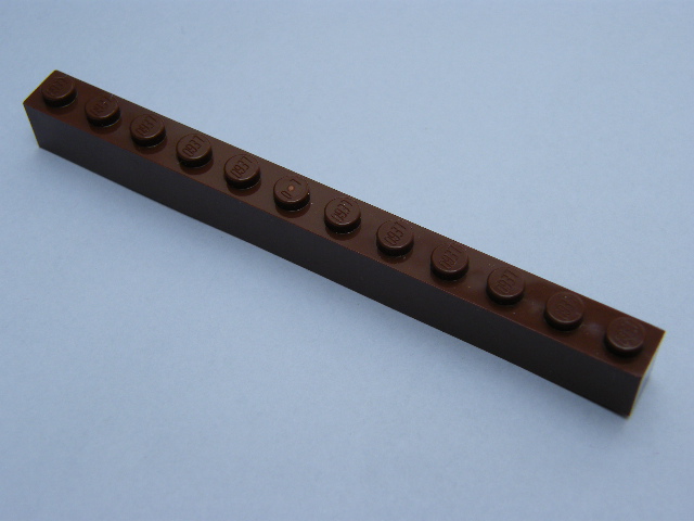 LEGO KOSTKA HNĚDÁ 12X1