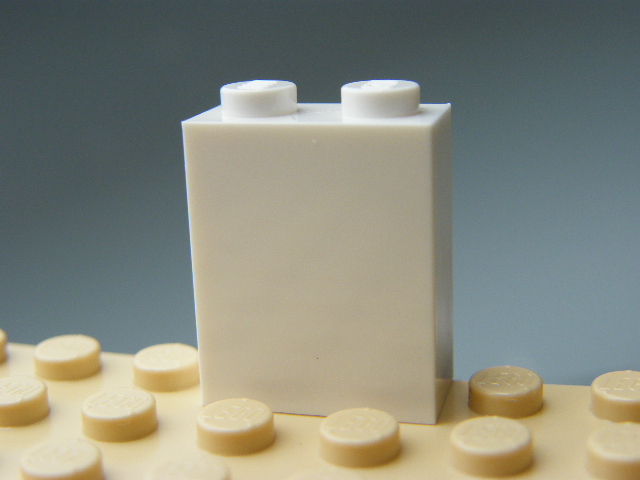 LEGO 3245c - White Brick 1 x 2 x 2 with Inside Stud Holder