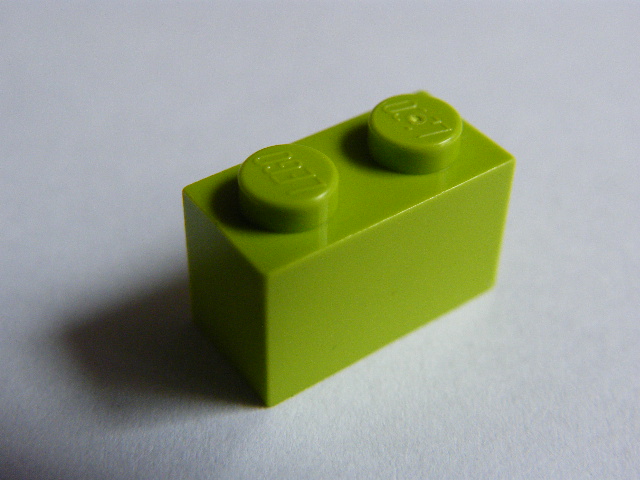 LEGO 3004 - KOSTKA 2X1 NOPŮ SV. ZELENÁ
