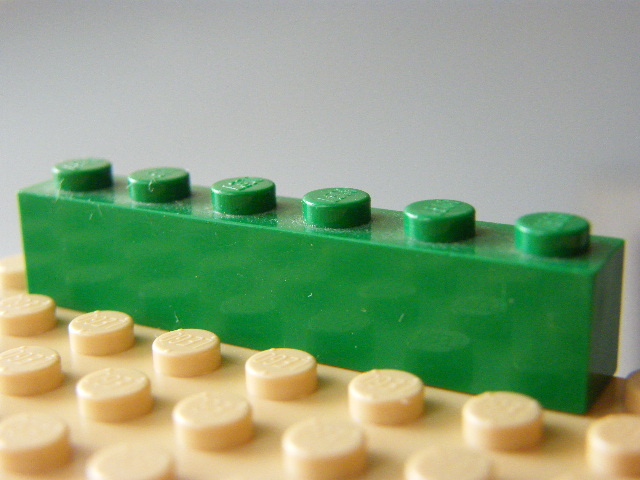 LEGO 3009 Green Brick 1 x 6