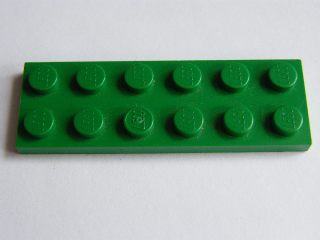 LEGO 3795 - Green Plate 2 x 6