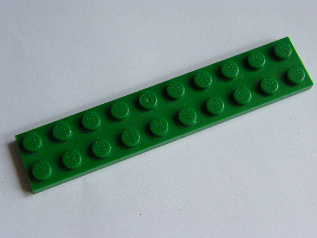 LEGO 3832 - Green Plate 2 x 10