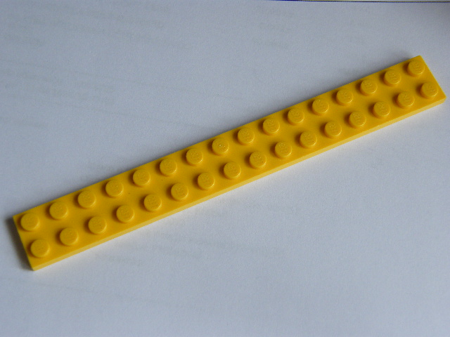 LEGO 4282 Yellow Plate 2 x 16