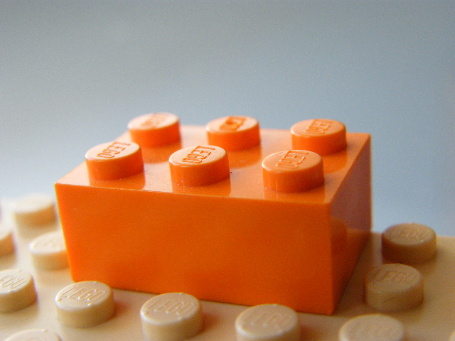 LEGO 3002 - KOSTKA 3X2 ORANŽOVÁ