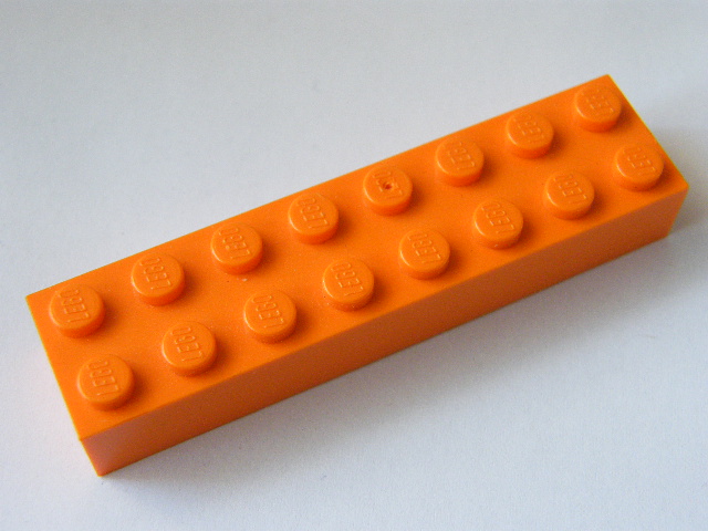 LEGO KOSTKA 8X2 ORANŽOVÁ