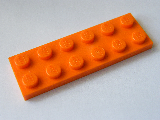 LEGO 3795 Orange Plate 2 x 6