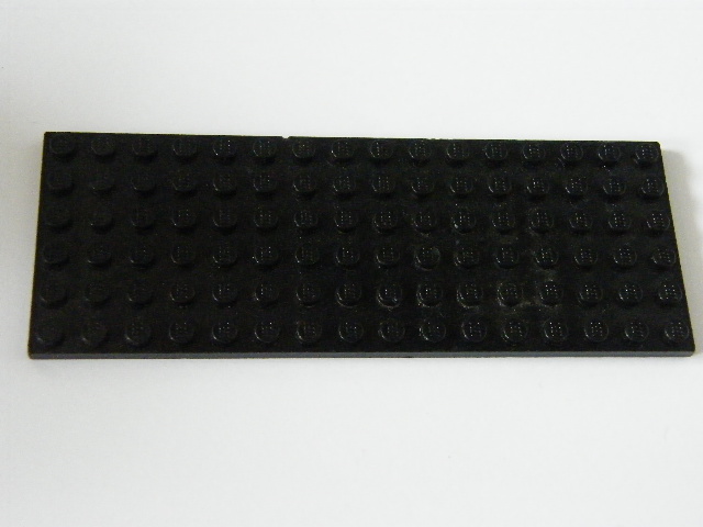 LEGO 3027 Black Plate 6 x 16