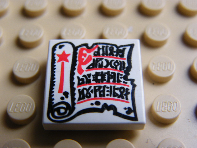 LEGO 3068bp40  KOSTKA POTISK PERGAMEN