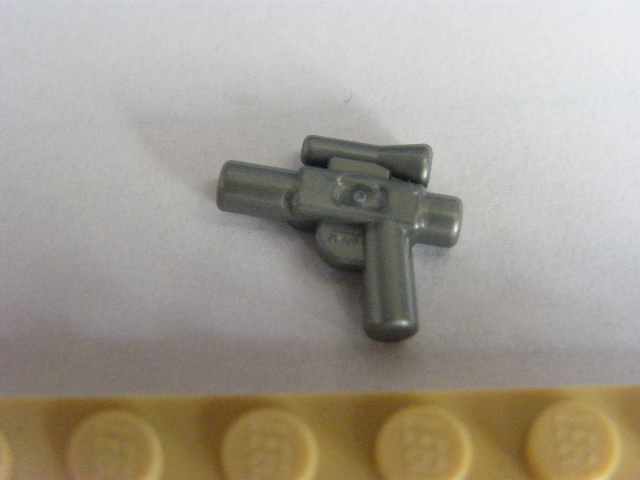 LEGO ZBRAŇ - Flat Silver Minifig, Weapon Gun, Blaster Small (SW) STŘÍBRNÁ