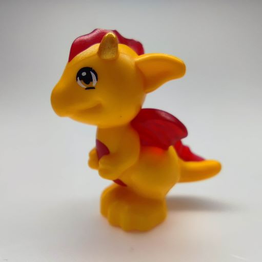 LEGO 26090pb03 - ELVES DRÁČEK -Bright Light OrangE
