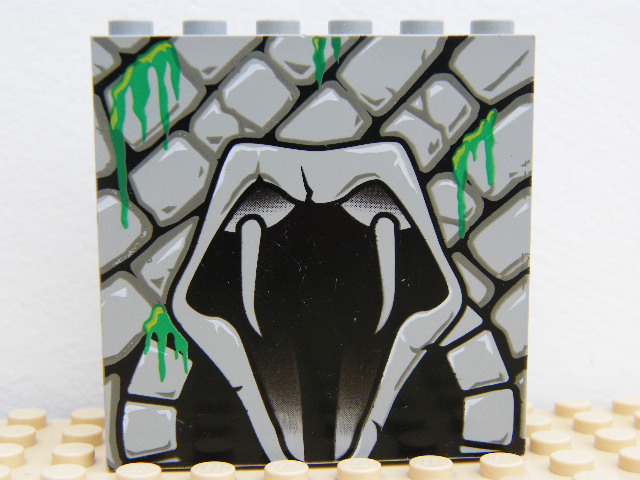 LEGO 3754pb03 PANEL POTISK KÁMEN TLAMA
