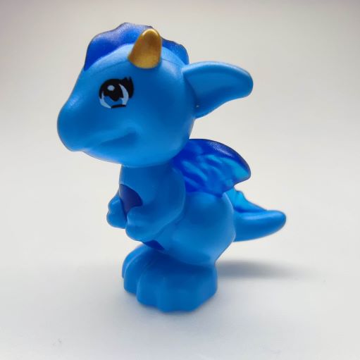 LEGO 26090pb05 - ELVES DRÁČEK Dark Azure