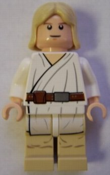 LEGO sw0273 - Luke Skywalker (Tatooine, Light Flesh, White Pupils)