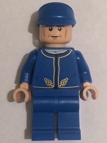LEGO sw0611 - Bespin Guard - Light Flesh Head, Detailed Gold Trim