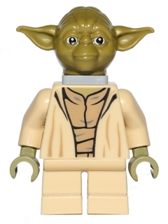 LEGO sw0471 - Yoda (Olive Green, Neck Bracket - 75017)