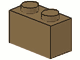 LEGO 3004 - Dark Tan Brick 1 x 2