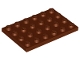 LEGO 3032 - Redish Brown Plate 4 x 6