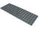 LEGO 3027 - Dark Bluish Gray Plate 6 x 16