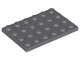 LEGO 3032 - Dark Bluish Gray Plate 4 x 6